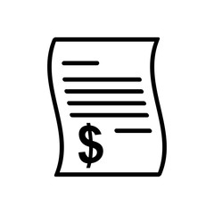 document - billing icon vector design template