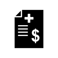 document - billing icon vector design template
