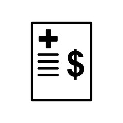 document - billing icon vector design template