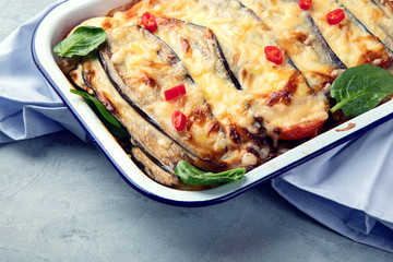 Homemade moussaka