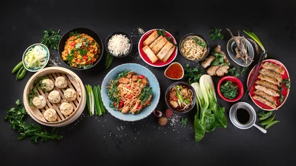 Papier Peint photo autocollant Manger Nourriture chinoise assortie