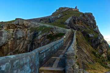 Access by stairs to the hermitage of San Juan de Gaztelugatxe