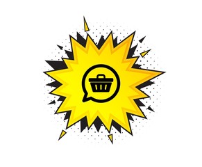 Dreaming of Gift icon. Quote speech bubble. Present box sign. Birthday Shopping symbol. Package in Gift Wrap. Quotation marks. Classic shopping cart icon. Vector