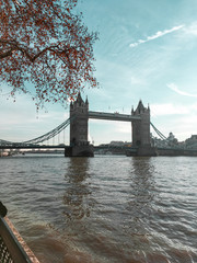 London Bridge in pastel tones