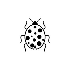 Beauty bug vector illustration icon design