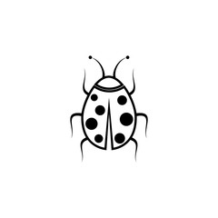 Beauty bug vector illustration icon design