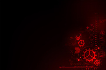 Vector background in the concept of technology.