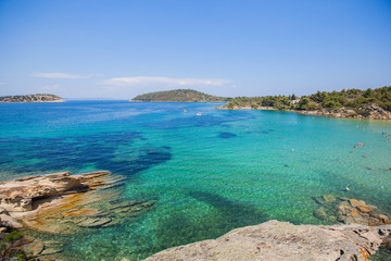 Summer nature landscape and beautiful seascape