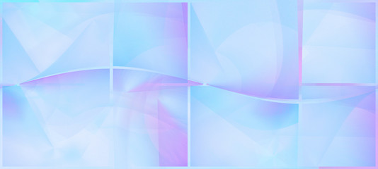 Obraz premium abstract fresh modern background geometry lines waves gradients light delicate pastel pink blue, creative design.