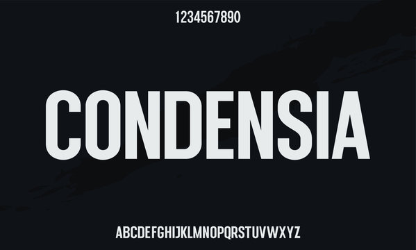 CONDENSED FONT TYPEFACE FOR YOUR HEADLINE