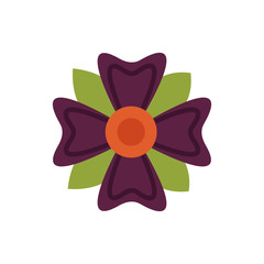 beautifull flower garden spring flat style