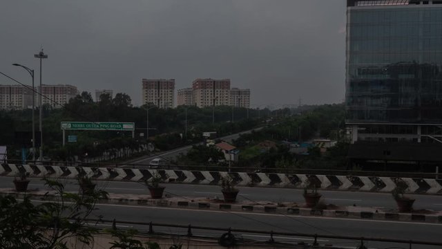 Hyderabad Outer ring road (ORR) 4K timelapse, India