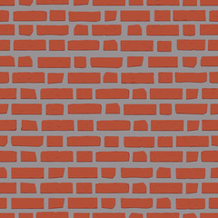 brick wall seamless for wallpaper background design vector illustration