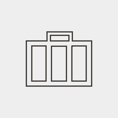 briefcase icon vector illustration and symbol for website and graphic design