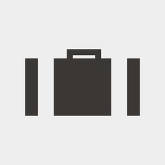 briefcase icon vector illustration and symbol for website and graphic design