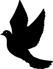 Set of black ravens. Hand drawn vector birds