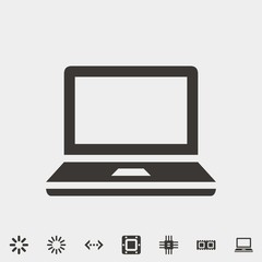 laptop icon vector illustration and symbol for website and graphic design