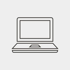 laptop icon vector illustration and symbol for website and graphic design