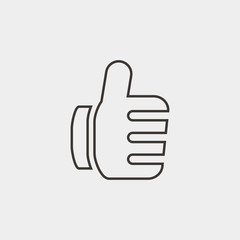 like thumb icon vector illustration and symbol for website and graphic design