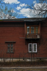 old beautiful wooden house. Nizhny Novgorod. Russia