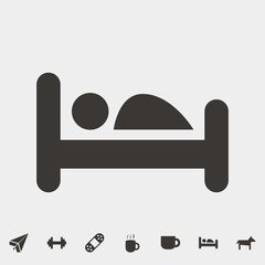 sleeping icon vector illustration and symbol for website and graphic design