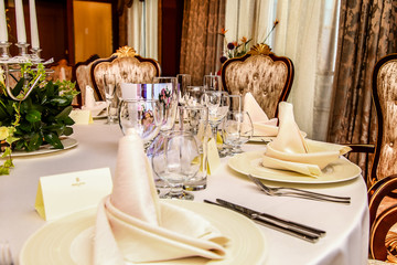 Service in the restaurant.