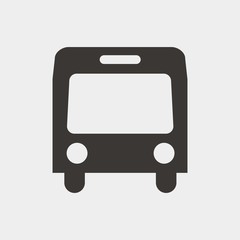bus icon vector illustration and symbol for website and graphic design