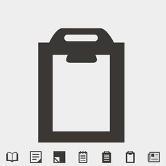 clipboard icon vector illustration and symbol for website and graphic design