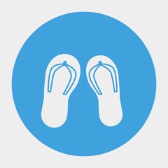flipflops icon vector illustration and symbol for website and graphic design