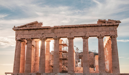 Obraz premium The Parthenon temple on the Athens Acropolis