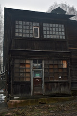 old beautiful wooden house. Nizhny Novgorod. Russia