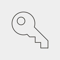 key icon vector illustration and symbol for website and graphic design