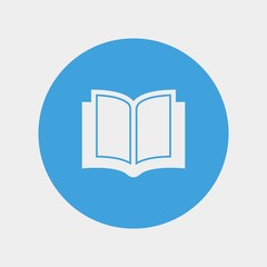 open book icon vector illustration and symbol for website and graphic design