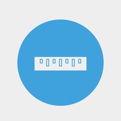 ruler icon vector illustration and symbol for website and graphic design