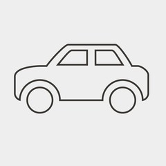 taxi car icon vector illustration and symbol for website and graphic design