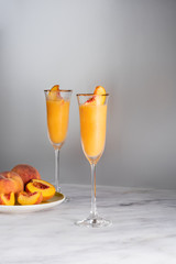 Frozen Peach Bellini Mocktail