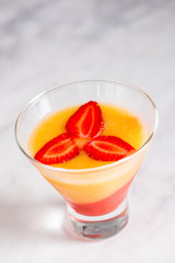 Peach and Strawberry Fizz