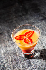 Peach and Strawberry Fizz