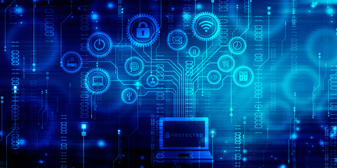 Digital Abstract technology background,2d illustration