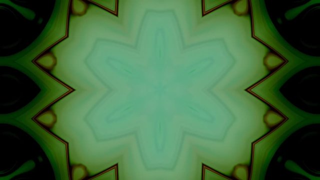 Motion symmetrical colorful kaleidoscope pattern
