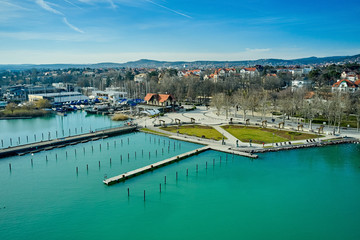 Fototapeta na wymiar Port in Balatonfüred