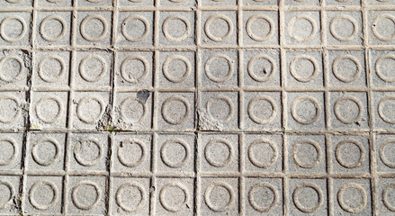 Embaldosado de una acera para fondos, Masquefa, Barcelona, Catalunya, España, Europa