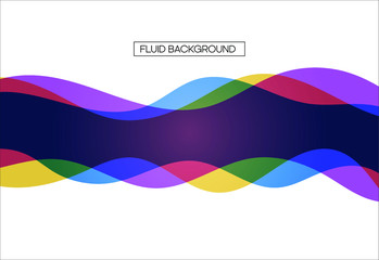 Abstract colorful waves with element transparent on white background. This is design for cover, template, website and other ideas. Eps 10