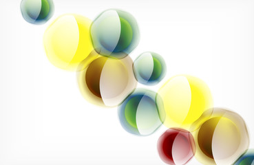 Abstract background - glass shiny transprent hexagon shapes overlapping eath other. Vector Illustration For Wallpaper, Banner, Background, Card, Book Illustration, landing page