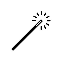 magic wand - magic stick icon vector design template
