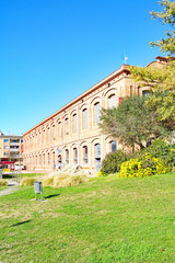 Antigua fábrica rehabilitada como casa de la cultura de Masquefa, Barcelona, Catalunya, España, Europa