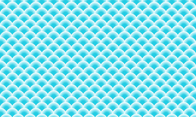 Mermaid kawaii pattern. Fish scale. Vector © KrikHill