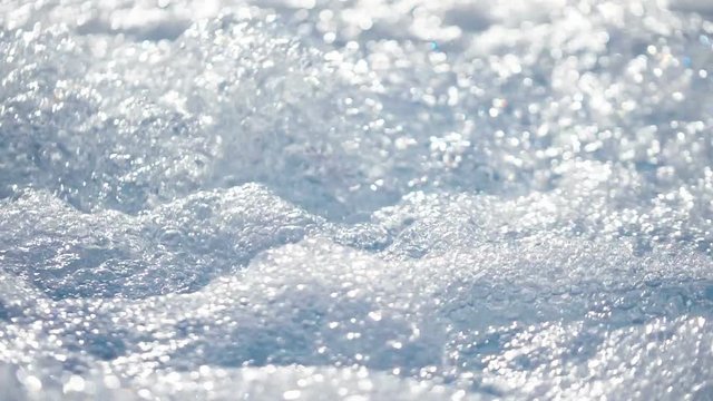 Water in the hot tub in slow motion 180fps