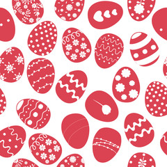 Easter eggs, seamless background, pattern. Vector illustration. - 324207934
