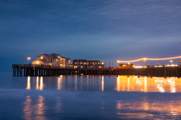 Santa Barbara pier in California, United States.